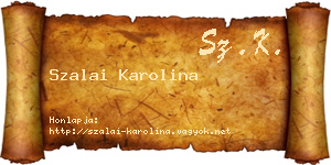 Szalai Karolina névjegykártya